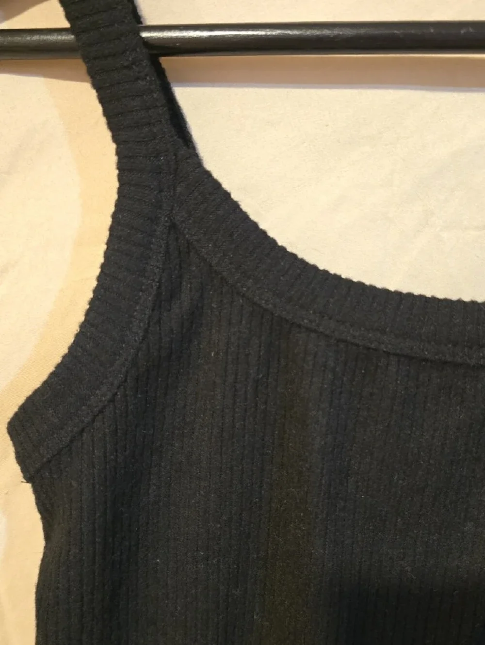 Universal Thread Black Ribbed Cropped Tank - Picture 2 of 7